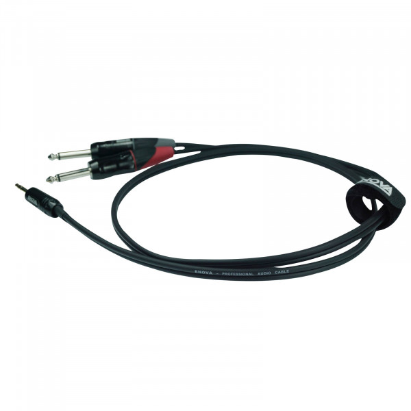 3.5mm Jack/Jack 6.35mm Kabel, rot/schwarz, 2m,