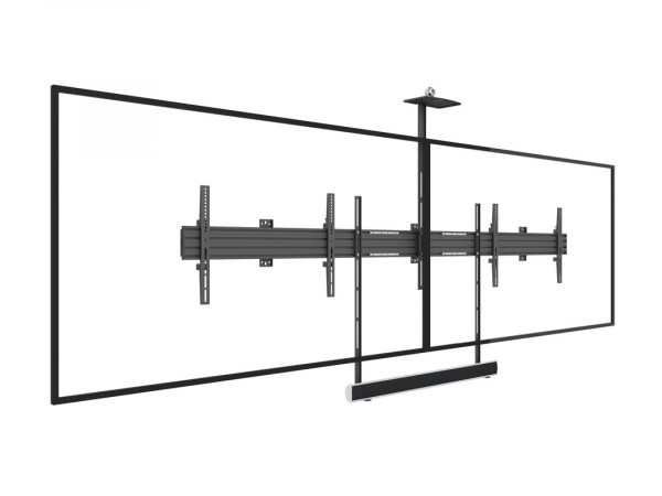 Dual Halterung 2 x 32"-75", VESA 100-100-600