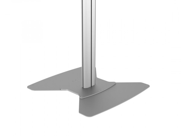 Bodenplatte für Display Floorstand, silber, Stahl