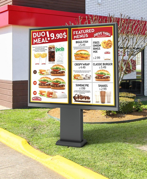 Outdoor Stele Portrait 2x46", Metall, Full Outdoor,