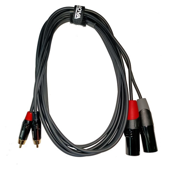 XLR auf Chinch Stecker/Stecker Kabel 1m,