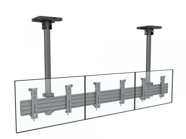 Deckenhalter 3x, 30"- 42", schwarz, VESA 100x