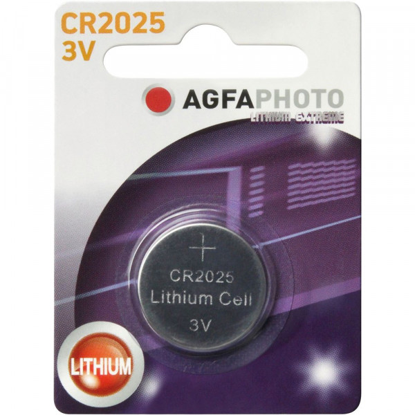 Lithium CR2025 3V,1er-Pack inkl.VEG,VPE 12Stk.