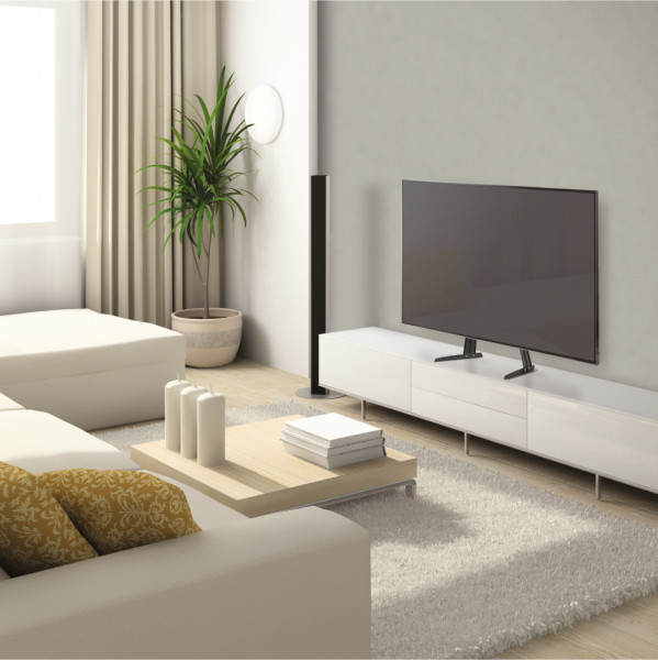 TV-Tischfuss, 32-70", Metall, schwarz, max 50kg