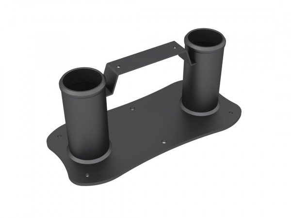 Bodenbasis fix zu Floorstand, schwarz, Metall