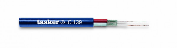 Video Cable, dunkelblau, 100m, PVC 2x4.70mm