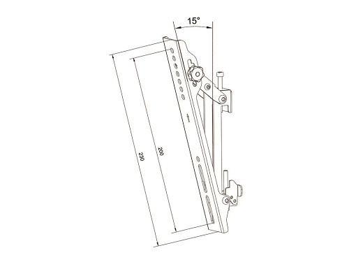 Tilt-Halter VESA 200, Metall, zu Pro System