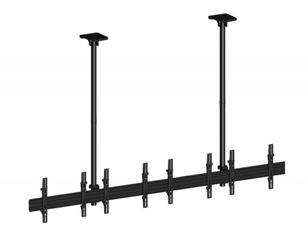 Deckenhalter 4x, 40" - 65", schwarz, VESA 100x