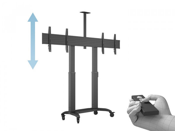 MB motorisierter Dual-TV Ständer,schwarz/4424