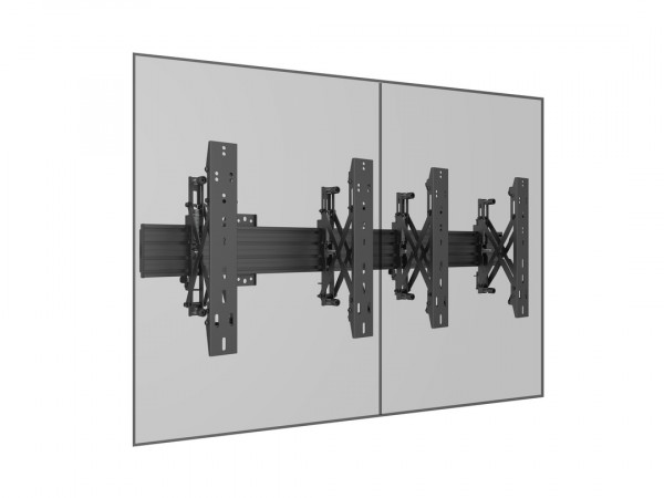 Wandhalter Side by Side, 40" - 65", schwarz