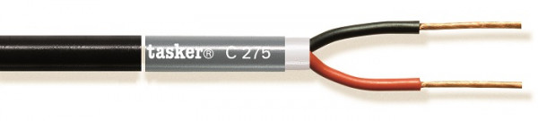 Audio Cable, schwarz, 100m, PVC 3.00x8.50mm,