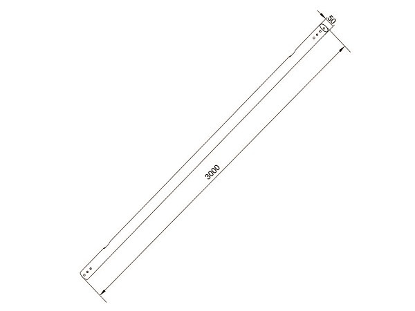 Verlängerungsrohr 3.0m, Metall, zu pro System
