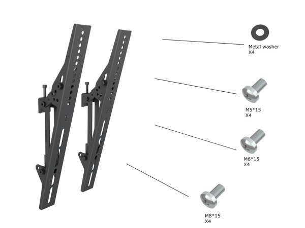 Tilt-Halter VESA 400, Metall, zu Pro System