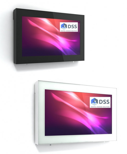 Outdoor Wand-Monitorbox, 32" schwarz / 1534