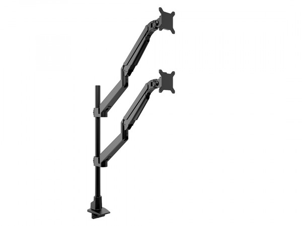 Monitorhalter dual 34", Metall, schwarz
