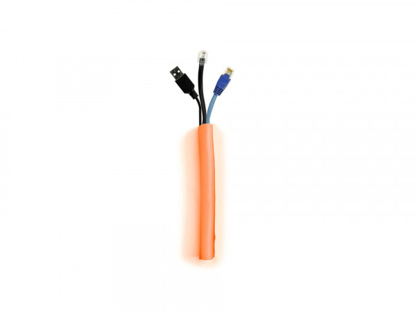 Kabelführung, orange, in 25m Karton Abrollbox