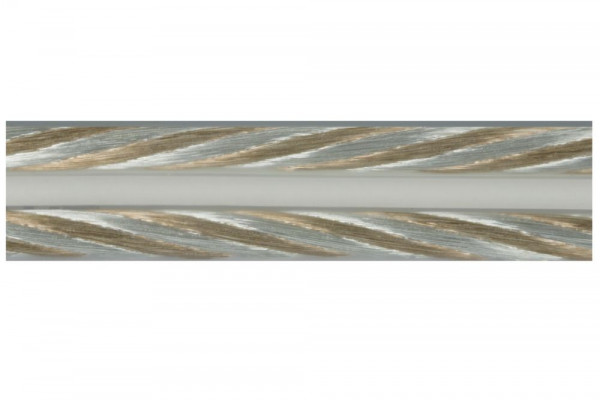 Mixed-Silver-Kabel, transparent, 2x1.5mm2, 100m