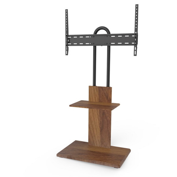 TV-Standfuss -70", Farbe: Nussbaum-Schwarz,