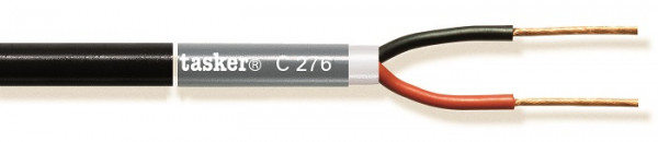 Audio Cable, schwarz, 100m, PVC 3.50x9.20mm,