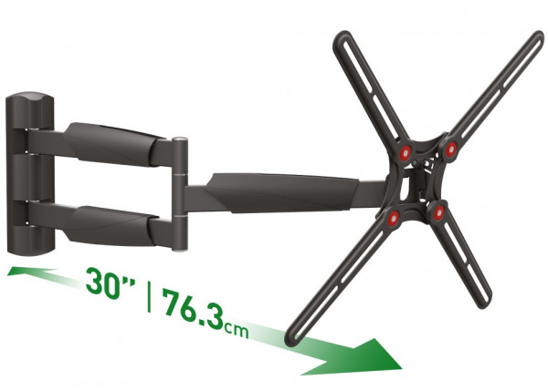 TV-Wandhalterung 13-65", Metall, schwarz