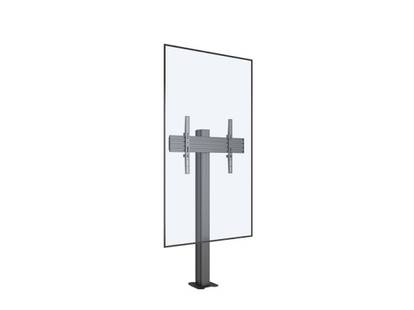 Bodenständer 1x, 55"-75", Stahl/Aluminium