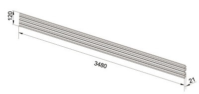 Aluminium Profil, Modulares Pro System, schwarz